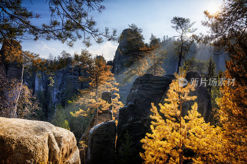 国家公园Adrspach-Teplice Rocktown，捷克共和国